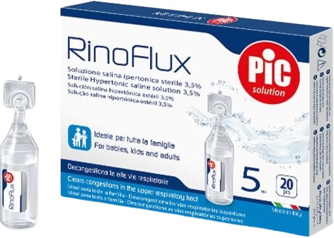 RINOFLUX SOLUZIONE IPERTONICA NASALE PIC 20 FIALE 5 ML - Farmadott.it