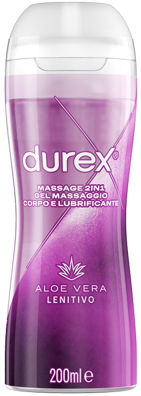 DUREX MASSAGE 2 IN 1 GEL MASSAGGIO CORPO E LUBRIFICANTE ALOE VERA 200 ML - Farmadott.it
