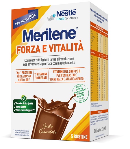 MERITENE FORZA E VITALITA' CIOCCOLATO 5 BUSTINE DA 30 G - Farmadott.it