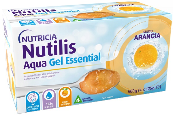 NUTILIS AQUA GEL ARANCIA 4 PEZZI DA 125 G - Farmadott.it