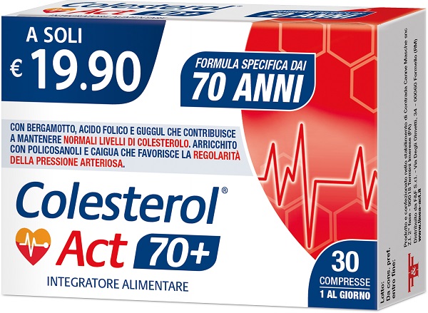 COLESTEROL ACT 70+ 30 COMPRESSE - Farmadott.it