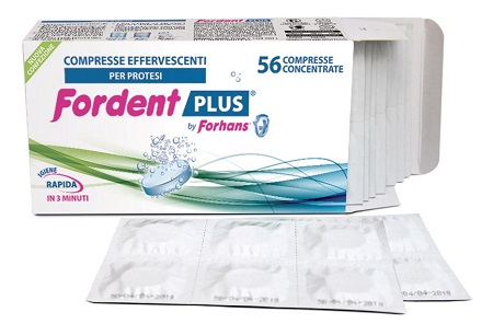 FORDENT PLUS 56 COMPRESSE CONCENTRATE PER DENTIERE E APPARECCHI ORTODONTICI - Farmadott.it