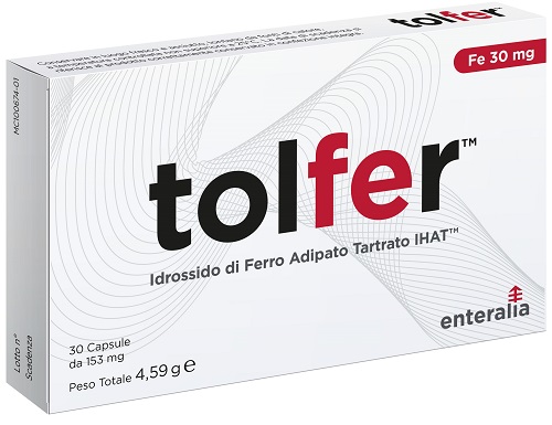 TOLFER IHAT IDROSSIDO FERRO ADIPATO TARTRATO NANO 30 CAPSULE - Farmadott.it