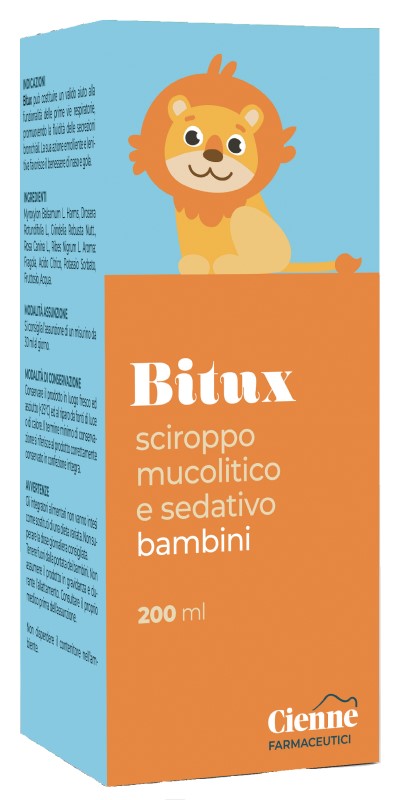 BITUX SCIROPPO MUCOLITICO E SEDATIVO BAMBINI 200 ML - Farmadott.it