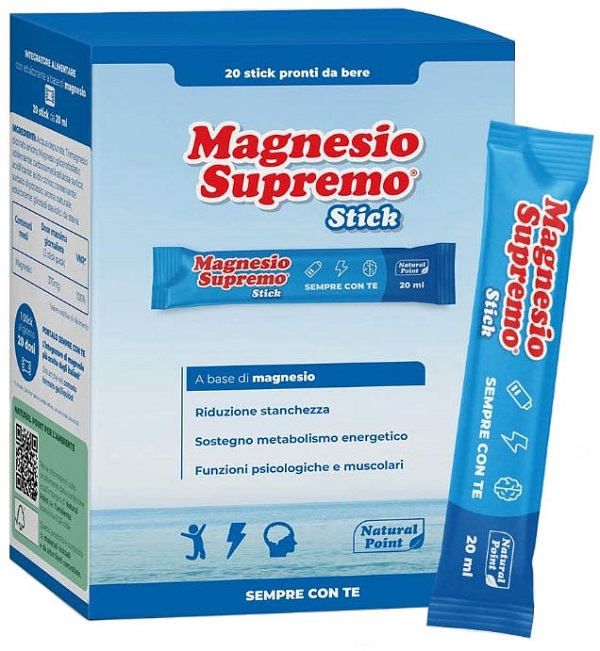 MAGNESIO SUPREMO 20 STICK DA 20 ML - Farmadott.it