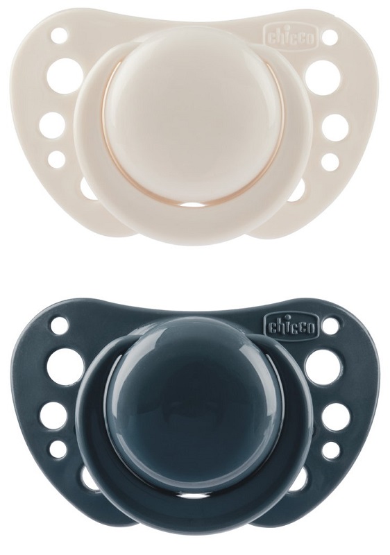 CHICCO SUCCHIETTI AIR BLU SILICONE 6-16 MESI 2 PEZZI - Farmadott.it
