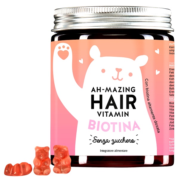 BEARS WITH BENEFITS AH-MAZING HAIR VITAMINS MIT BIOTIN SUGARFREE 45 CARAMELLE GOMMOSE - Farmadott.it