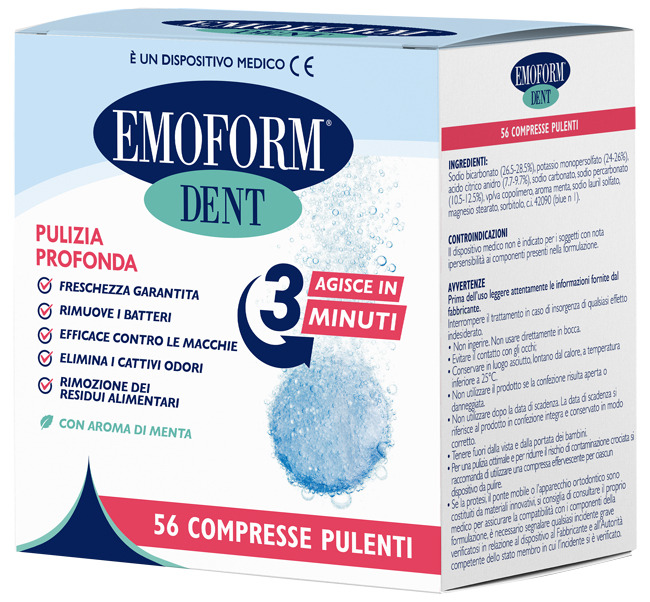 COMPRESSE PULENTI EMOFORM DENT 56 PEZZI - Farmadott.it