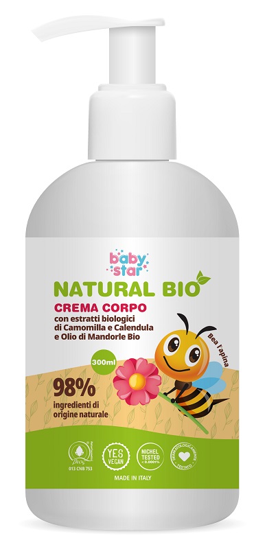 BABYSTAR CREMA CORPO NATURAL BIO 300 ML - Farmadott.it