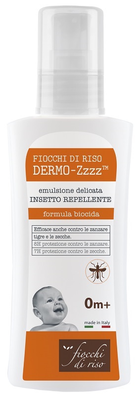 FIOCCHI DI RISO DERMO ZZZZ EMULSIONE DELICATA REPELLENTE 0 MESI + 100 ML - Farmadott.it