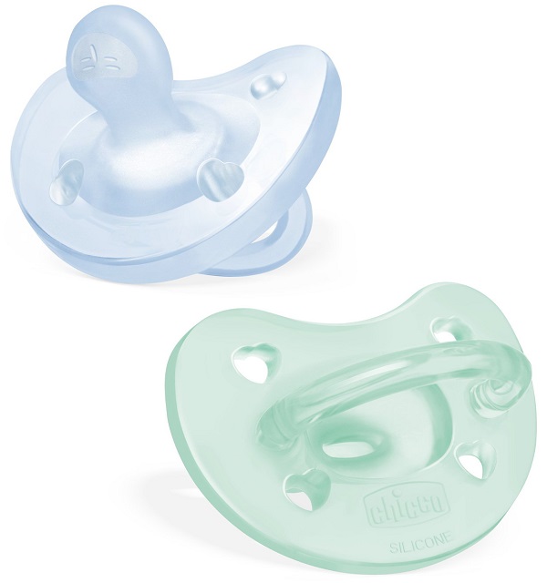 CHICCO GOMMOTTO SILICONE AZZURRO 2-6 MESI 2 PEZZI - Farmadott.it