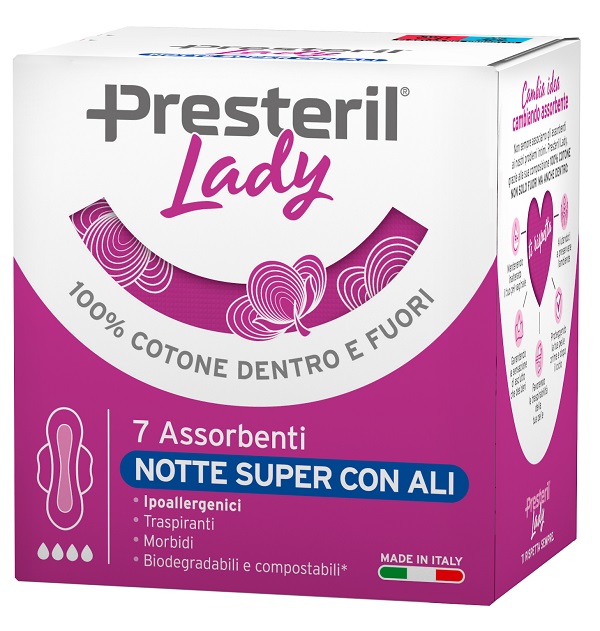 LADY PRESTERIL ASSORBENTI NOTTE SUPER ALI 7 PEZZI - Farmadott.it
