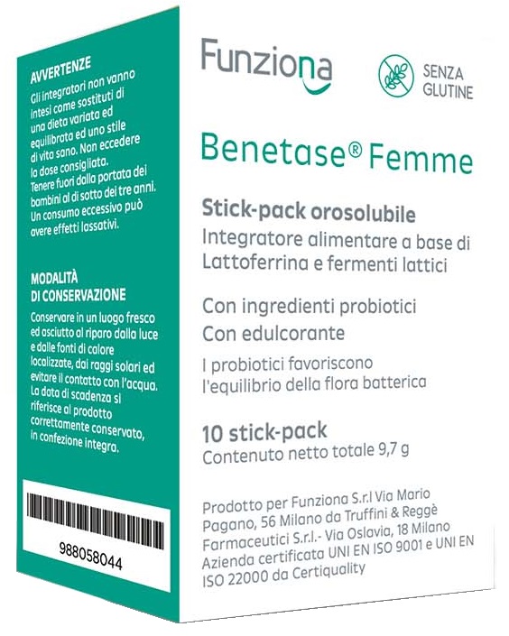 BENETASE FEMME 10 STICK PACK - Farmadott.it
