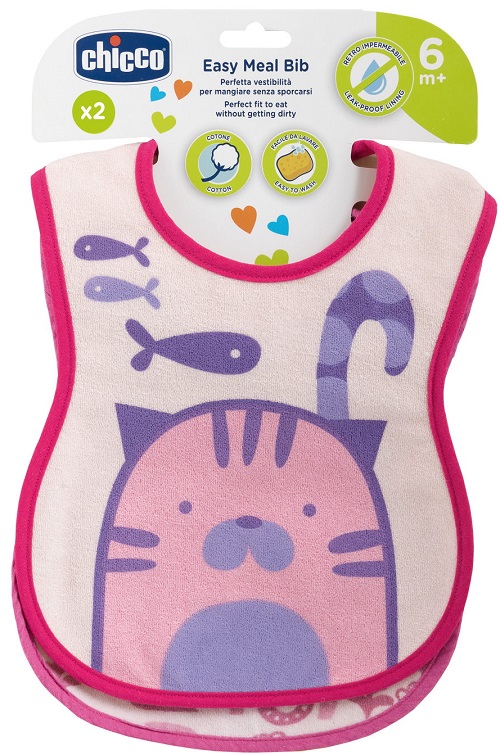 CHICCO BAVAGLINE 6M+ ROSA 2 PEZZI - Farmadott.it