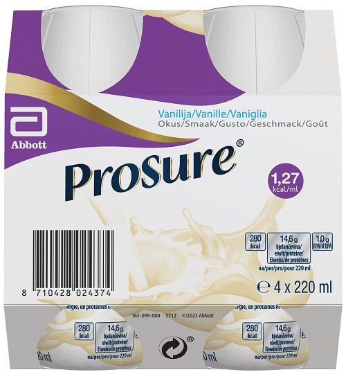 PROSURE VANILLA 4 BOTTIGLIE DA 220 ML - Farmadott.it