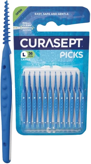 CURASEPT PICKS LARGE 36 PEZZI - Farmadott.it