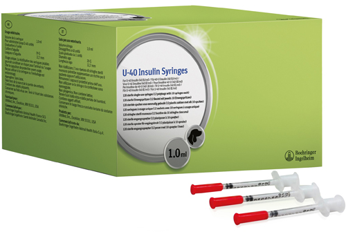 SIRINGA INSULINA U-40 USO VETERINARIO 1 ML 12 BUSTE DA 10 SIRINGHE - Farmadott.it