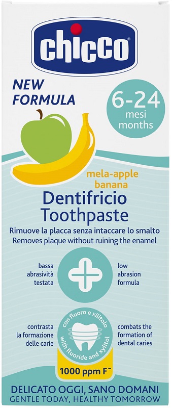 CHICCO DENTIFRICIO 6 MESI+ MELABANANA CON FLUORO 50 ML - Farmadott.it