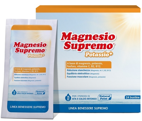 MAGNESIO SUPREMO POTASSIO+ 24 BUSTINE - Farmadott.it