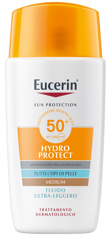 EUCERIN SUN FLUIDO ULTRA LEGGERO TINTED SPF50+ 50 ML - Farmadott.it