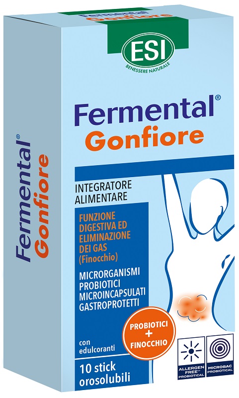 ESI FERMENTAL GONFIORE 10 STICK OROSOLUBILI - Farmadott.it