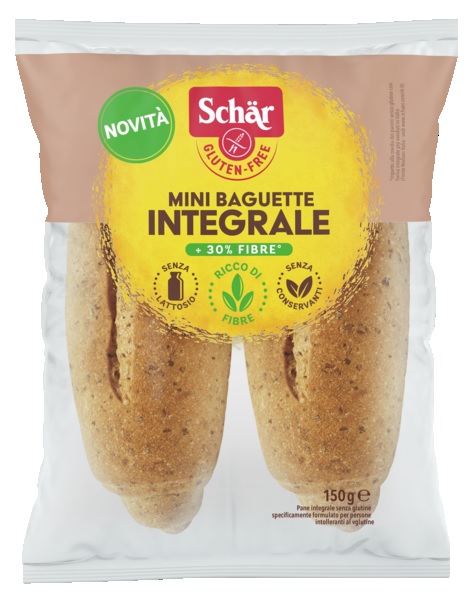 SCHAR MINI BAGUETTE INTEGRALE 4 PEZZI X 37,5 G - Farmadott.it