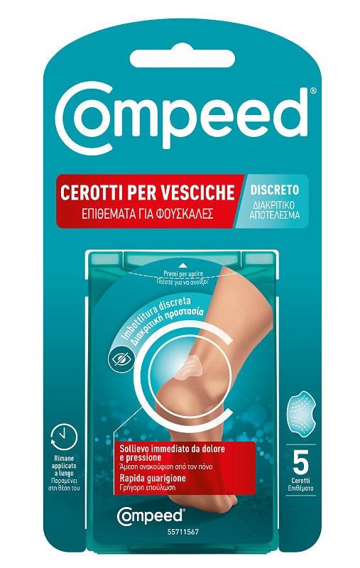 CEROTTO COMPEED VESCICHE DISCRETO 5 PEZZI - Farmadott.it